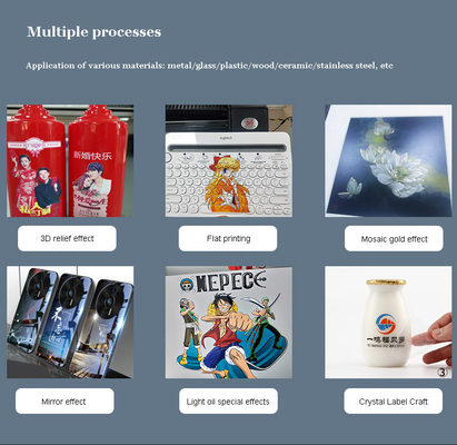 A3 Flat UV Printer System Inkjet Board XP600 Print Head Logo Crystal Mark Hot Stamping Digital Direct Printing Machine
